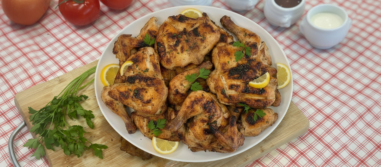 3 Poulet grillés entiers